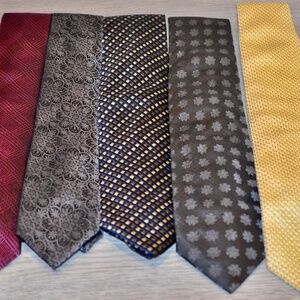LOT Of 5x 100% Silk Tie Ties MICHAEL KORS Marc Andrews AILES